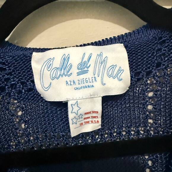 Calle Del Mar Pointelle-Knit Shirt Pants Set - Picture 7 of 7